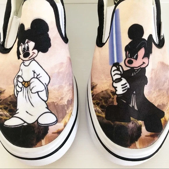 NWOB Collectors Vans Star Wars Slip-Ons sz 8.5 - Picture 2 of 7